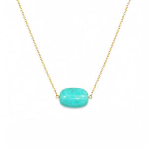 Turquoise with gold Chain
