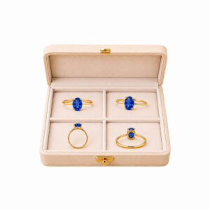 Gold Ring with Blue Sapphire