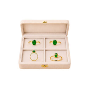 Gold Ring with Natural Emerald