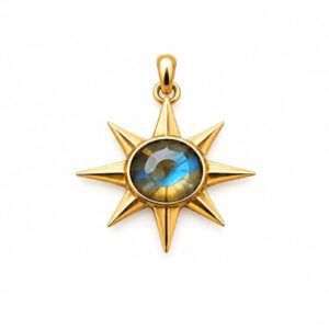 Eight-point Star with Labradorite Stone
