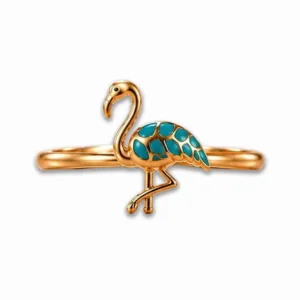 Gold Flamingo Ring
