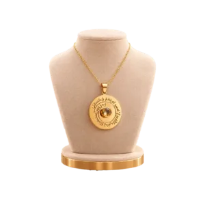 Copper Pendant with Natural Stone